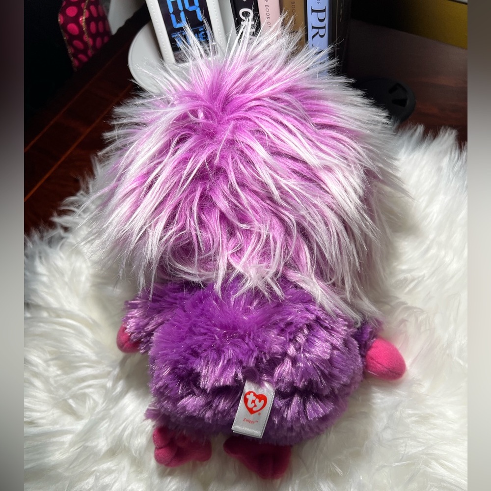 Ty Frizzys Zwippy 9” Plush Stuffed Monster Toy Sparkle Big Eyes - Picture 15 of 16